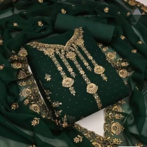 Embroidary Georjet Three Piece